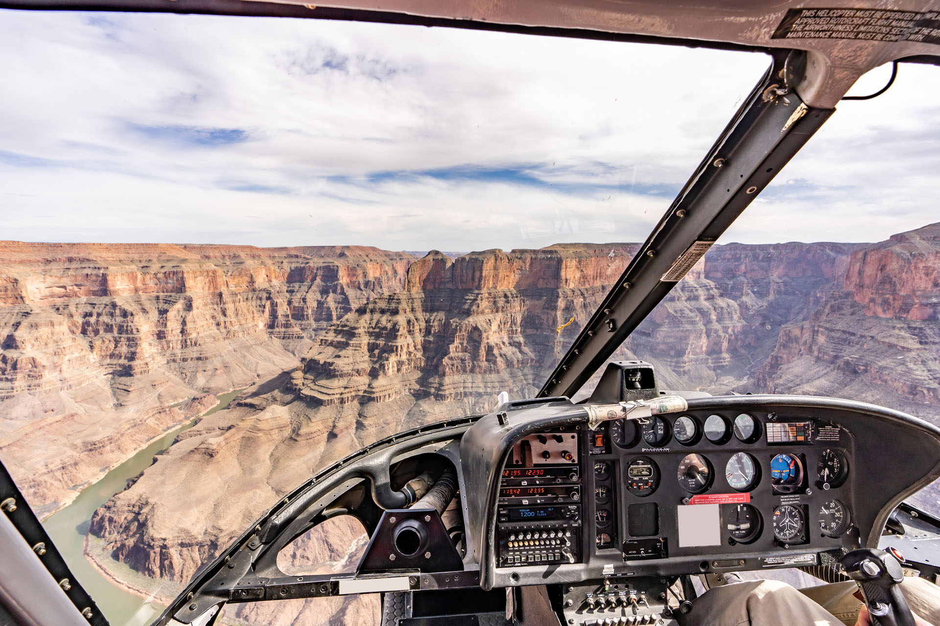 Tour en hélicoptère au dessus du Grand Canyon