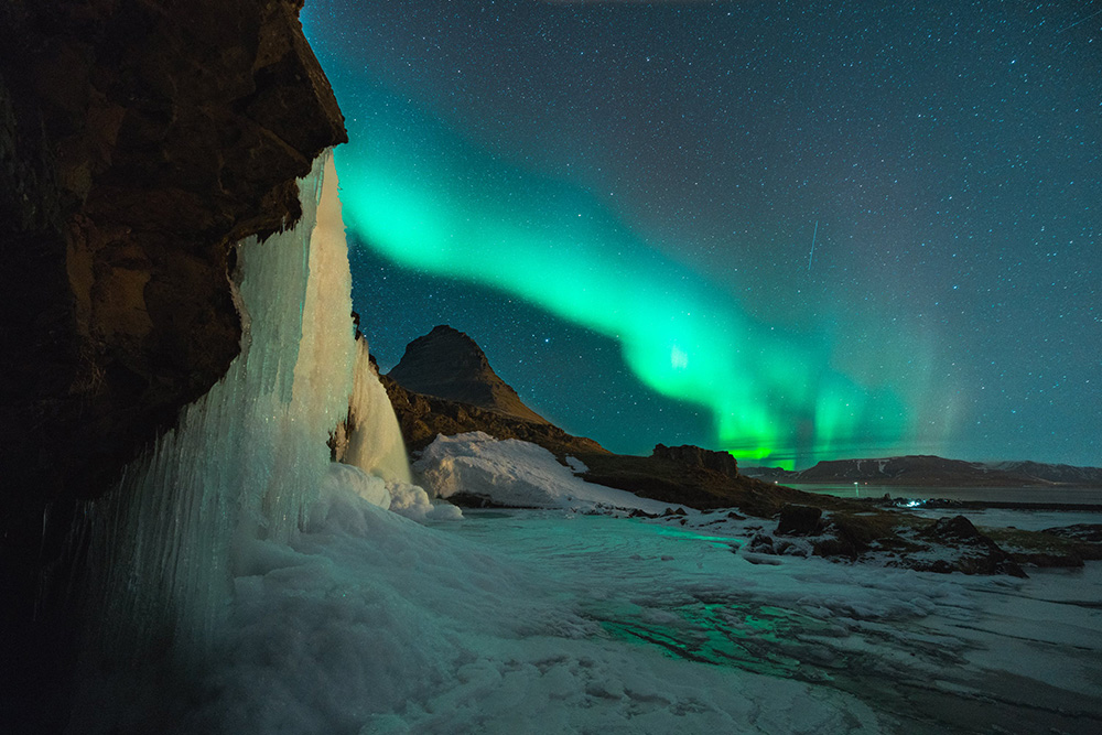 Aurore boréale en Islande