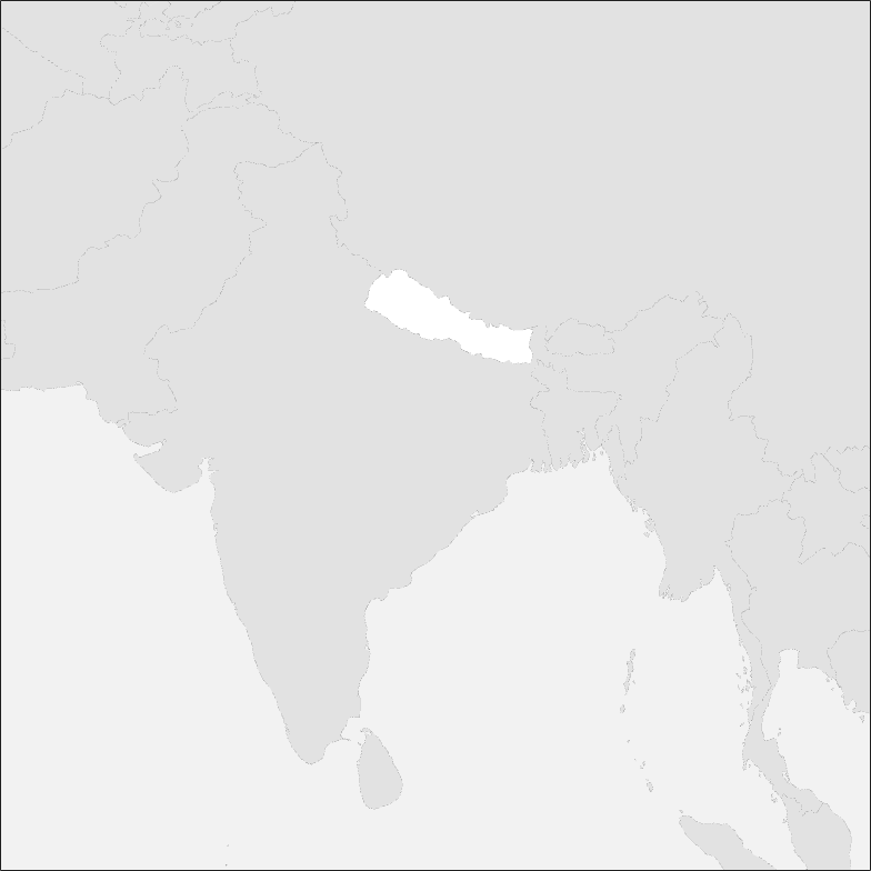 carte Népal
