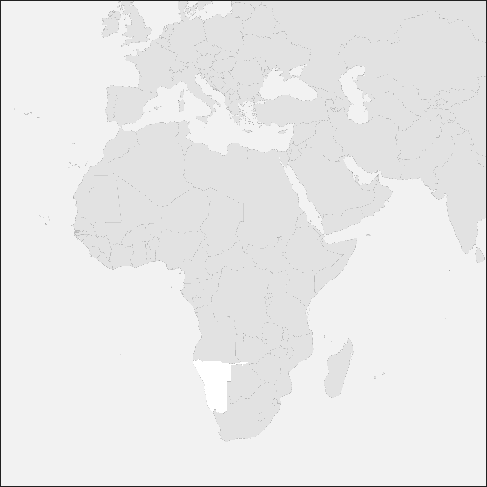 carte Namibie