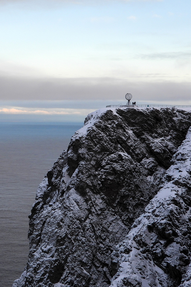 Le Cap Nord sous la neige
