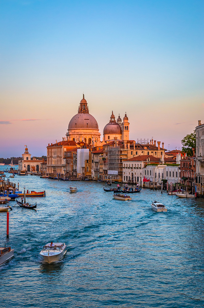 Arrivée à Venise