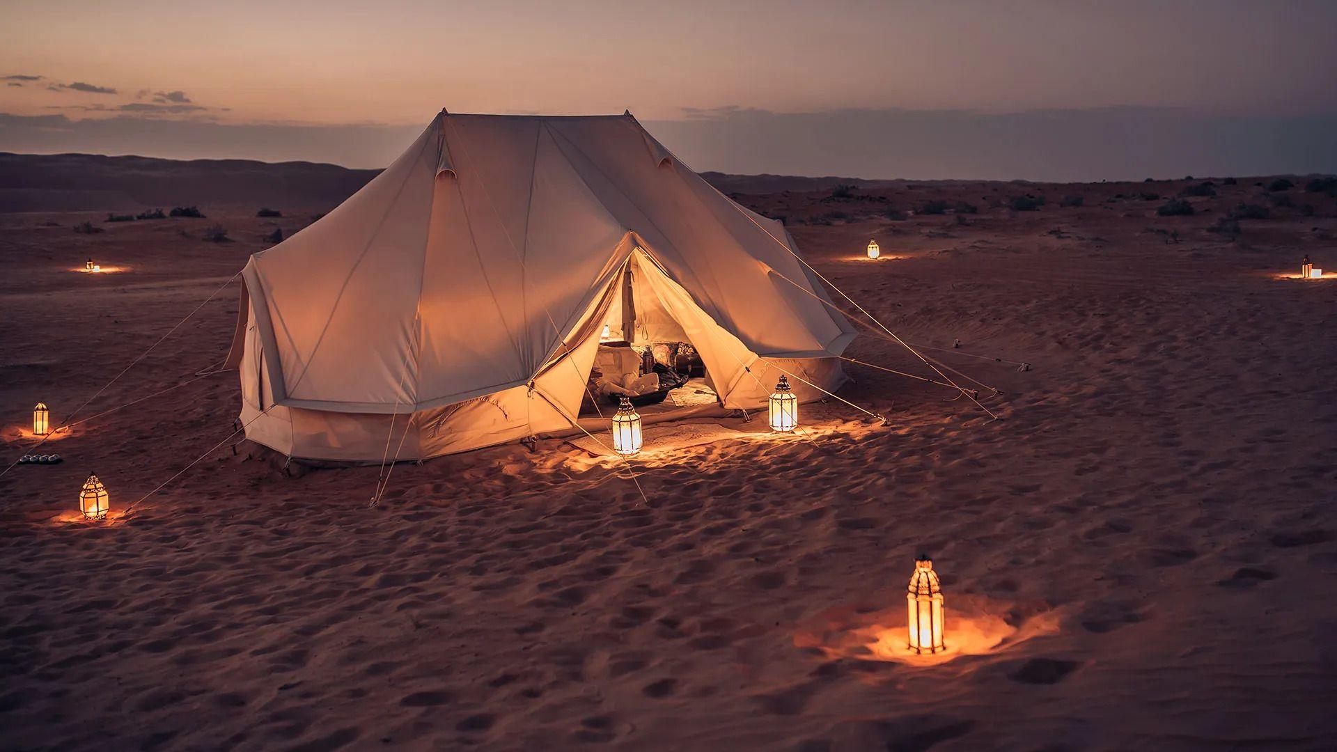 Nuit dans le désert à Oman