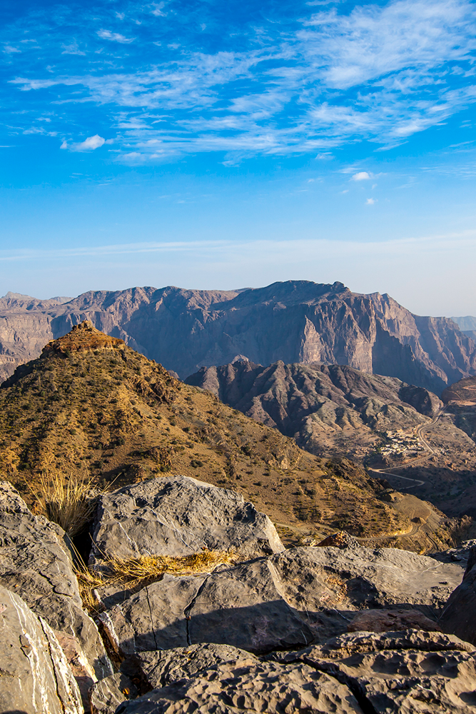 Au dessus des montagnes du Jabal Akhdar