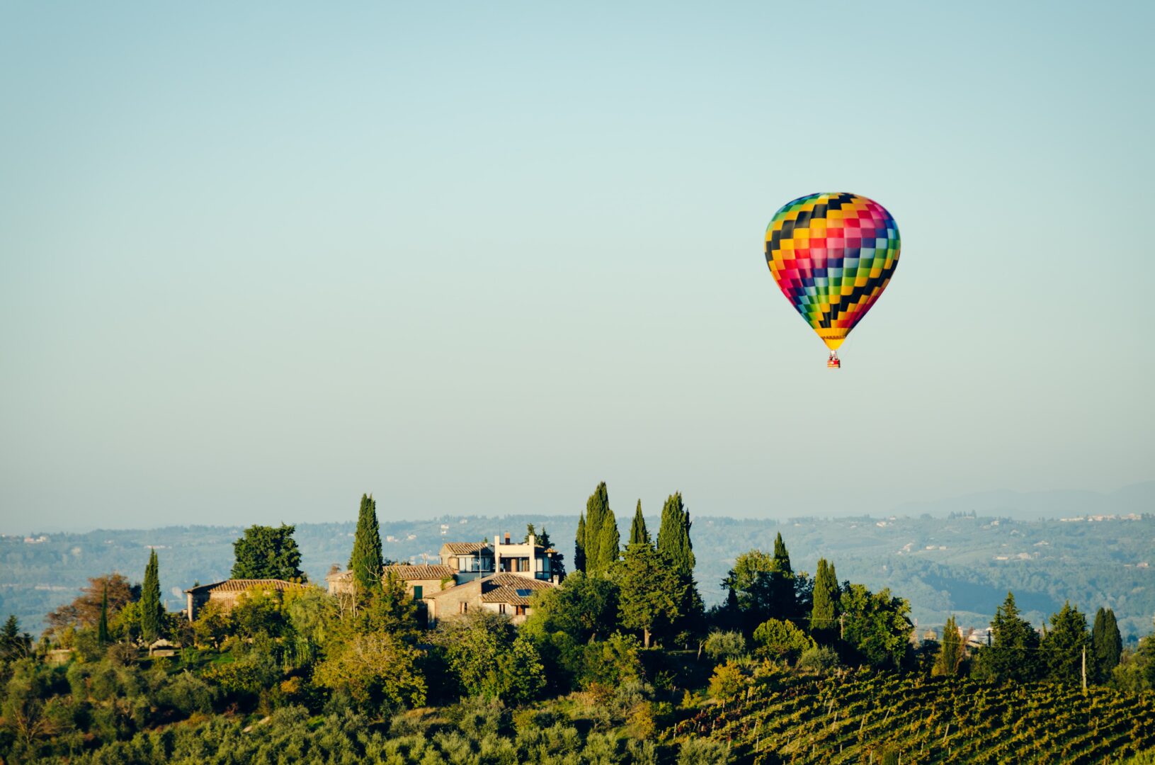 Survol en montgolfière de la vallée d&rsquo;Itria