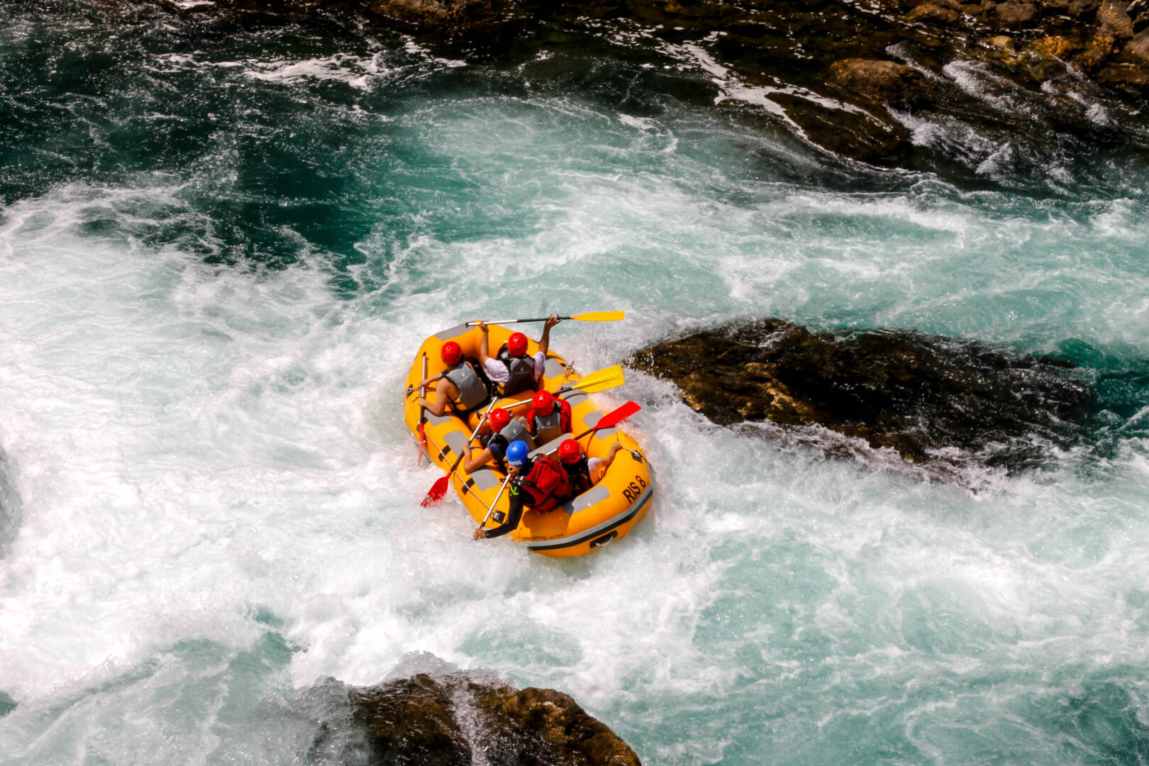 Opération rafting au coeur des Rocheuses