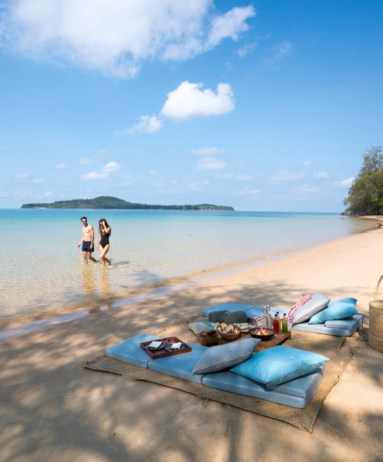 Krabey Island, Cambodge – Une parenthèse insulaire signée VIP Partners, entre villas en pleine jungle, piscine privée et horizon infini.