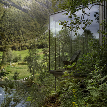 Détente au Juvet Landscape Hotel en Norvège